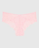 Lace Cheeky Panty Pink-A-Boo