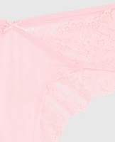 Lace Cheeky Panty Pink-A-Boo