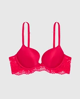 Push Up Bra With Lace Wings Cosmo Red