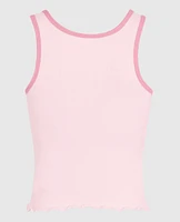 Pajama Tank with Rosette Pink