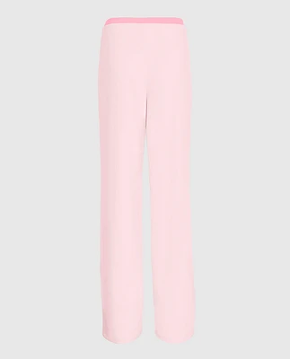 Pajama Pant with Rosette Pink