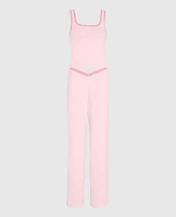 Pajama Pant with Rosette Pink