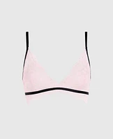 Unlined Lace Bralette Pink-A-Boo