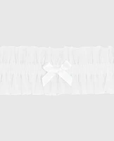 Ruffle Thigh Garter in Ivory