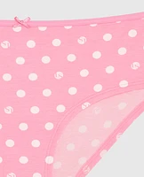 Hipster Panty with Bow LS Dot