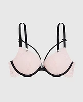 Up 2 Cup Lace Bra Pink-A-Boo