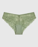 Culotte Cheeky en dentelle douce sauge