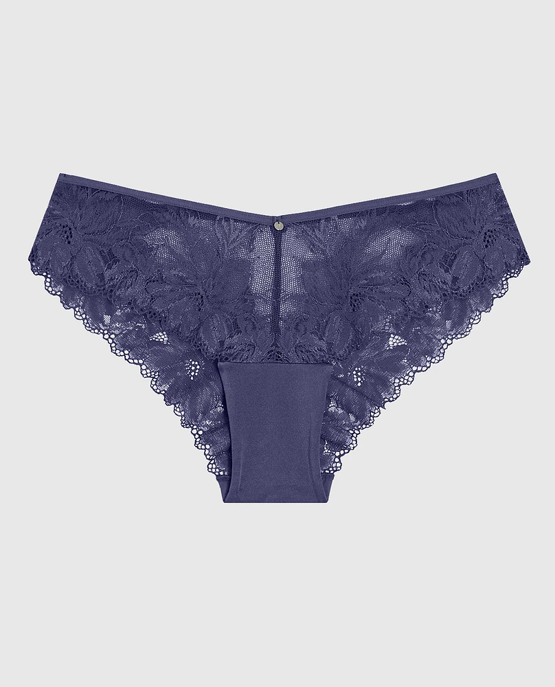 Lace Cheeky Panty Dusk Blue