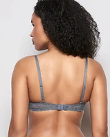 Unlined Lace Demi Bra Stormy Weather