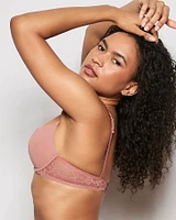 Push Up Bra with Lace Wing Rosy Blush