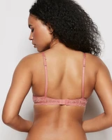 Push Up Bra with Lace Wing Rosy Blush