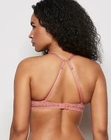 Push Up Bra with Lace Wing Rosy Blush