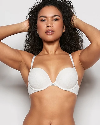 Lace Cup Push Up Bra Ivory