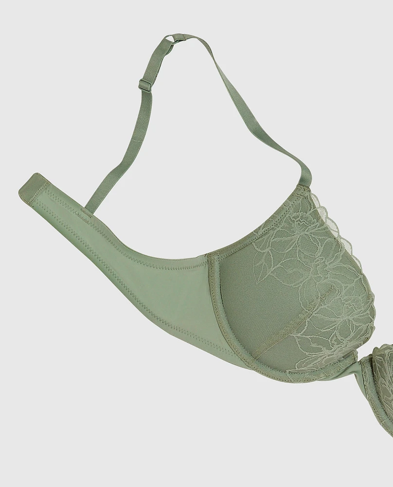 Lace Push Up Bra Soft Sage