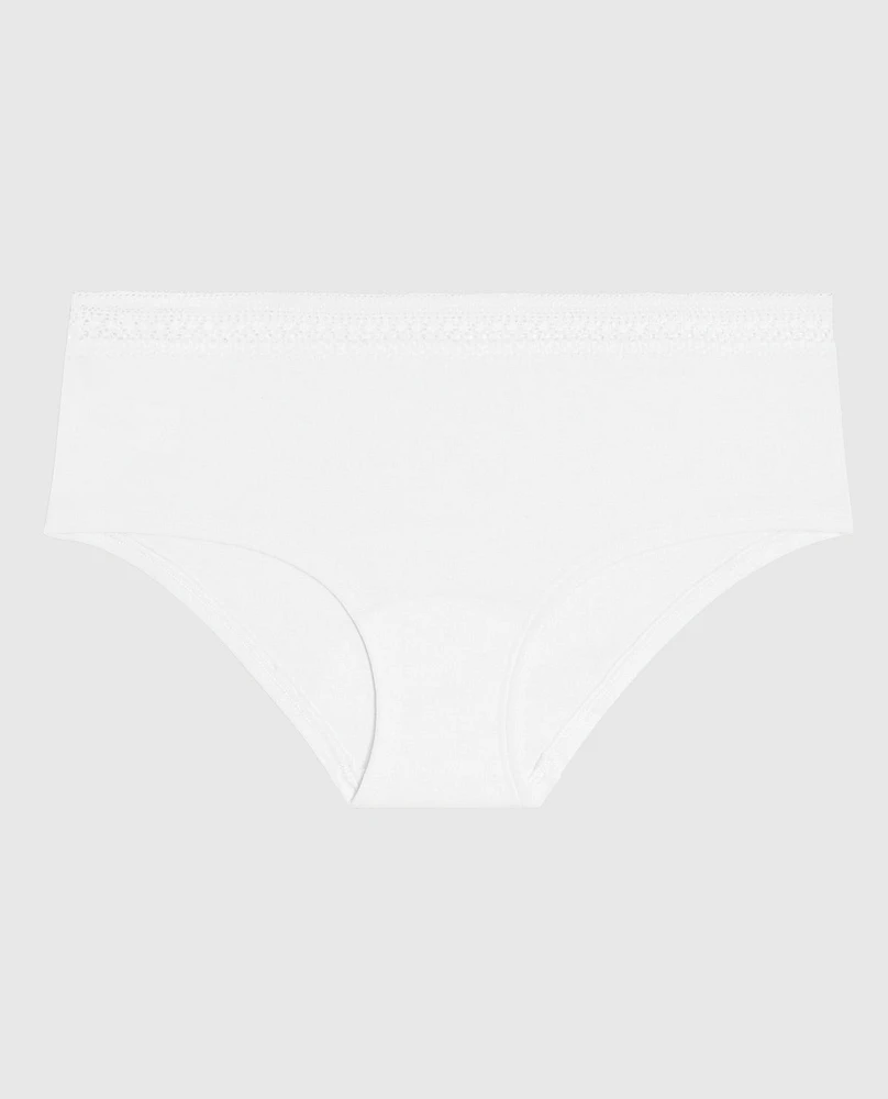 Hipster Panty with Elemental Lace Ivory