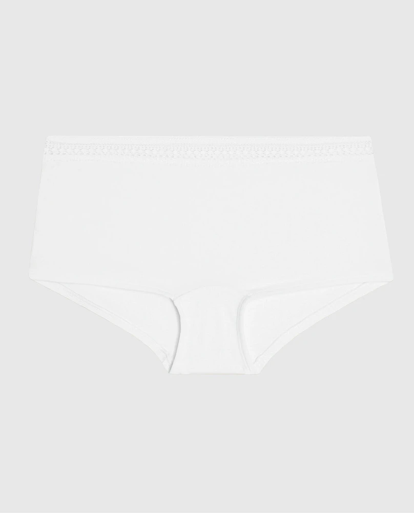 Boyshort Panty with Elemental Lace