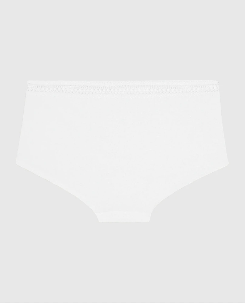 Boyshort Panty with Elemental Lace