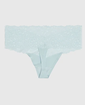 Magnificent Lace Thong Panty Vista Blue