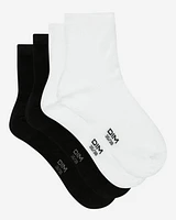 Pack of 2 Cotton Socks Black and White