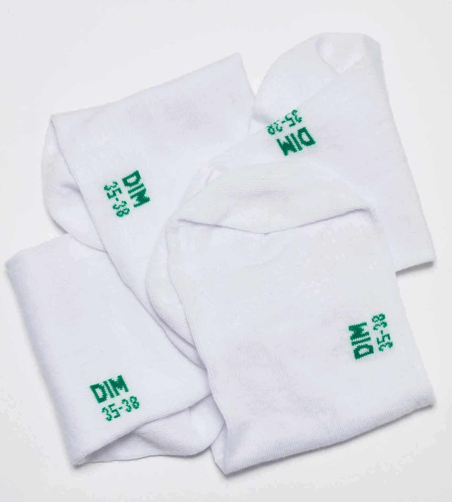 Cotton Ankle Socks White