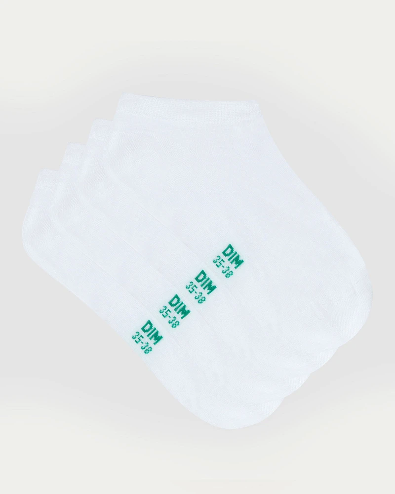 Cotton Ankle Socks White