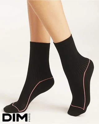 Cotton Sports Crew Sock Black