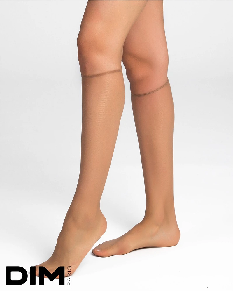 Sheer Knee High Stocking in Rosetan