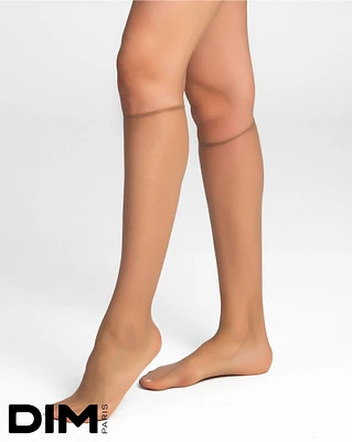 Sheer Knee High Stocking in Rosetan