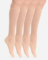 Sheer Knee High Stocking in Sugar Baby