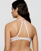 Push Up Bra with Lace Wing Pink-A-Boo