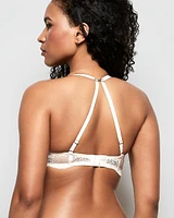 Push Up Bra with Lace Wing