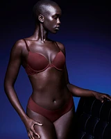 Push Up Plunge Bra with Lace Wing
