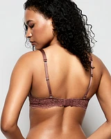 Lightly Lined Lace Full Coverage Bra Dusty Cedar