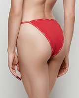 Cheeky Panty with Logo Trim Cosmo Red