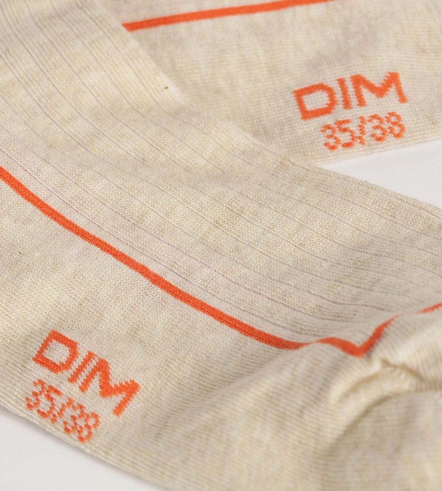 Cotton Sports Crew Sock Soft Cream