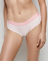 Hipster Panty with Logo Pink