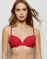 Waffle Lightly Lined Demi Bra Cosmo Red