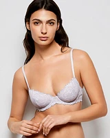 Unlined Lace Demi Bra Lavender Cake