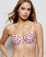 Smooth Lightly Lined Demi Bra Cherry on Top