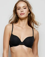 Waffle Lightly Lined Demi Bra Smoulder Black