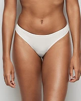 Ribbed Thong Panty Ivory Dawn