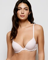 Push Up Bra with Lace Wing Pink-A-Boo