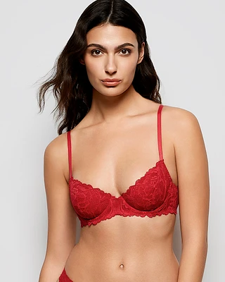 Soutien-gorge demi-buste non doublé en dentelle