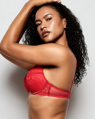 Up 2 Cup Lace Bra Cosmo Red