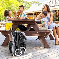 GOLD Otto Self-Folding Lightweight Travel Stroller - Moonstone Gray