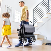 GOLD Otto Self-Folding Lightweight Travel Stroller - Moonstone Gray
