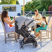 GOLD Otto Self-Folding Lightweight Travel Stroller - Moonstone Gray