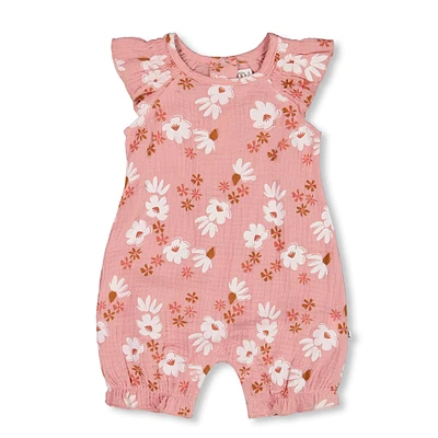 Barboteuse Fleurs 3-24mois
