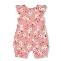 Barboteuse Fleurs 3-24mois
