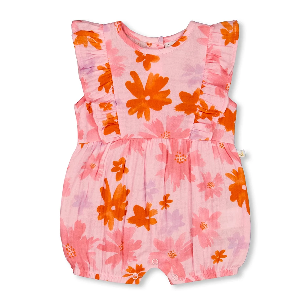 Barboteuse Fleurs Bonheur6-24mois